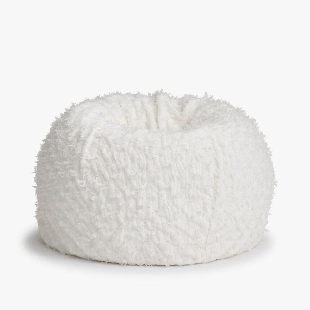 LoveShackFancy Pottery Barn Bow Bean Bag Chair Slipcover Only White NWT